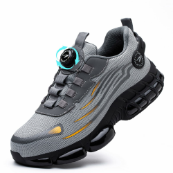 Arbeitsschuhe Sicherheitsschuhe Herren Damen Stahlkappen Anti-Smashing Leicht Sportlich Atmungsaktiv Selbsthemmend Schnellverschluss Mode Schutzschuhe 36-46 EU 45 EU Grau 266 Angebot bei HelloDeals