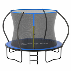 Safly Fun Trampolin Outdoor Ø 183/244/305/366 cm, GS-Zertifikat, Trampolin Kinder mit Montagezubehör, Bodentrampolin, Für Erwachsene, Kinder und Familien 305cm/10FT Angebot bei HelloDeals