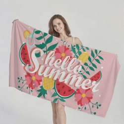 Frucht-Muster Duschtücher, 180x90cm Duschtücher XXL, Hautverträglich strandtücher groß, Saugfähig 90 x 180 cm Die Obst Angebot bei HelloDeals