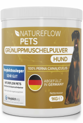 Grünlippmuschel Hund TESTSIEGER - 1kg natürliches Grünlippmuschelpulver für Hunde - Unterstützung der Gelenkfunktion - Grünlippmuschel für Hunde mit Hoher Akzeptanz - Grünlippmuschelpulver Hund Angebot bei HelloDeals