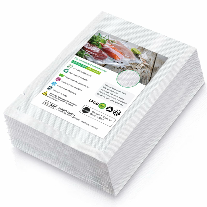 Accenter Vakuumierbeutel 20x30cm/100 Beutel 210 Microns Profi Vakuumierfolie für Vakuumierer & Lebensmittel Vakuumiergerät, BPA-frei, Sehr Stark, Kochfest, Sous Vide geeignet, Wiederverwendbar 20x30cm (100 Beutel) Angebot bei HelloDeals