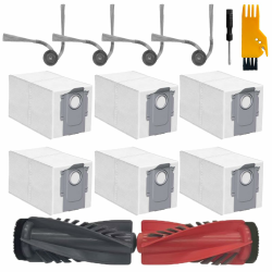 Homruich 13 Pcs Zubehör Set für Roborock Saros 10R, Saros 10, für Qrevo Curve Staubsauger, 1 Hauptbürstenset, 6 Staubbeutel, 4 Seitenbürsten, Saros 10R Ersatz, Saros 10 Accessories Angebot bei HelloDeals