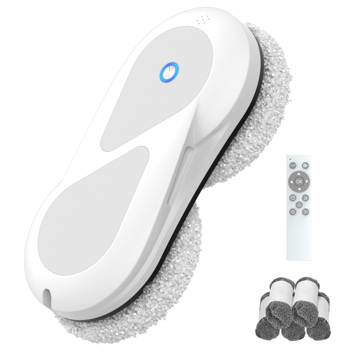 Fensterputzroboter, 5600Pa Fensterroboter mit Automatische Doppel-Sprühfunktion, 3 Reinigungsmodi, Intelligente Navigation, Fernbedienung, mit 60ML Tank, für Glas, Fliesen Angebot bei HelloDeals