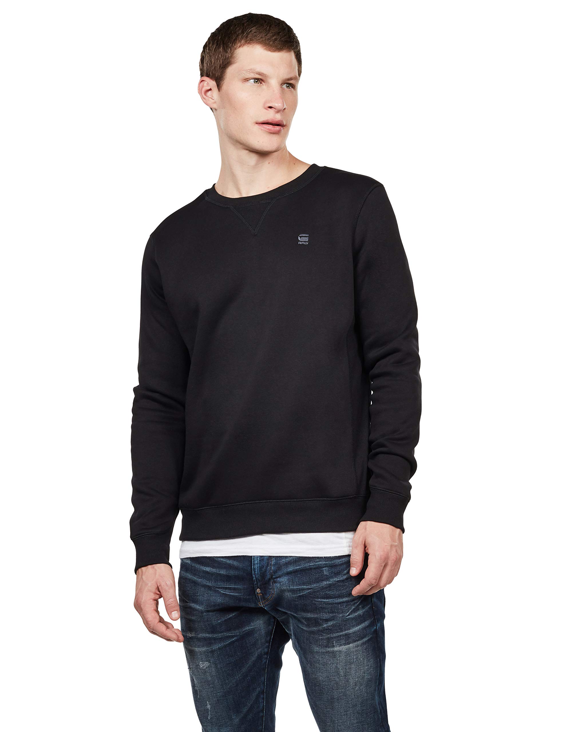 G-Star Herren Premium core r Knit S Schwarz (Dk Black D16917-c235-6484) Angebot bei HelloDeals