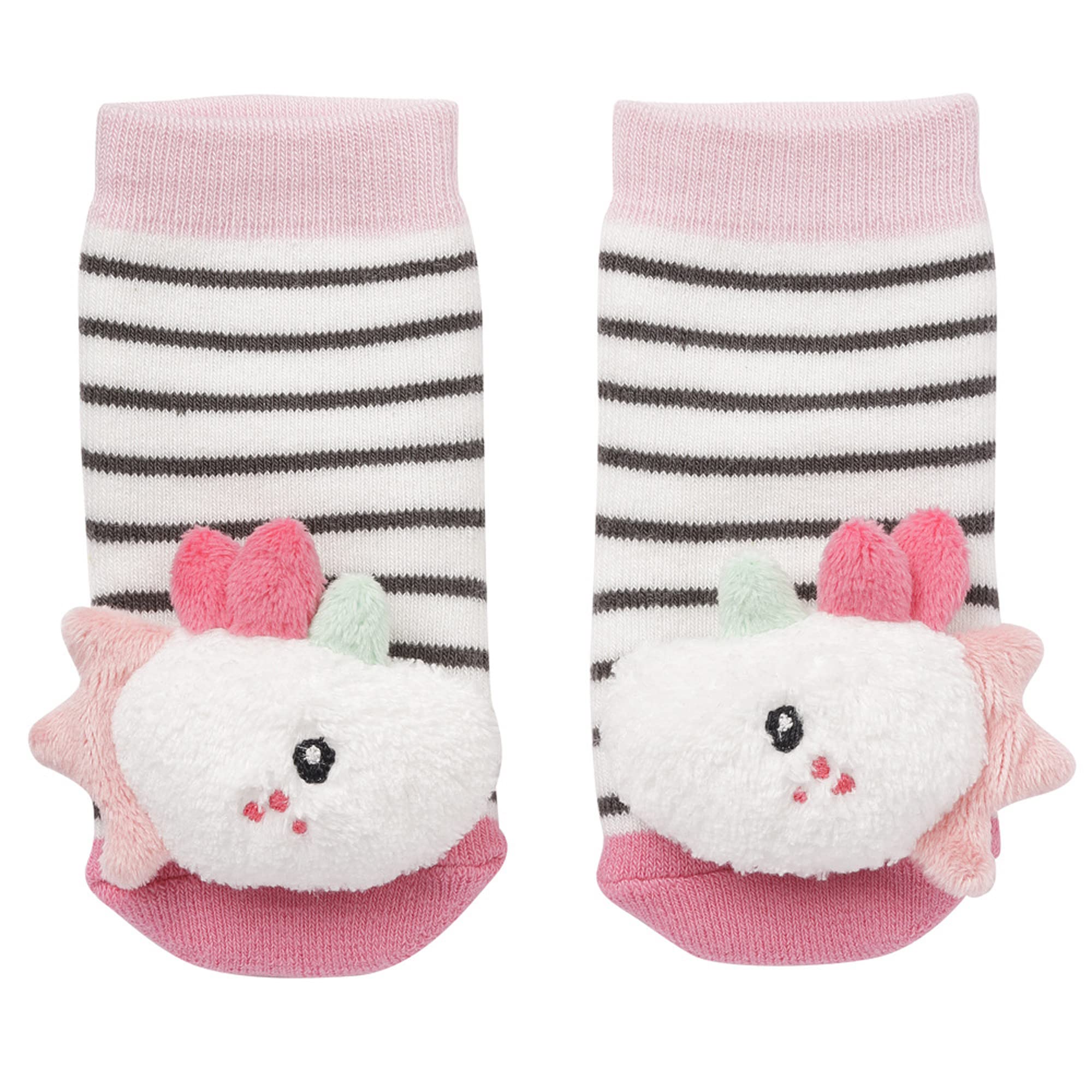 Fehn Rasselsocken Baby Einhorn – Babysocken mit Rassel-Funktion und Einhorn-Köpfchen – Fördern Motorik & Sinne – Babykleidung optimal als Erstlingssöckchen – Für Babys & Kleinkinder ab 0+ Monaten Angebot bei HelloDeals