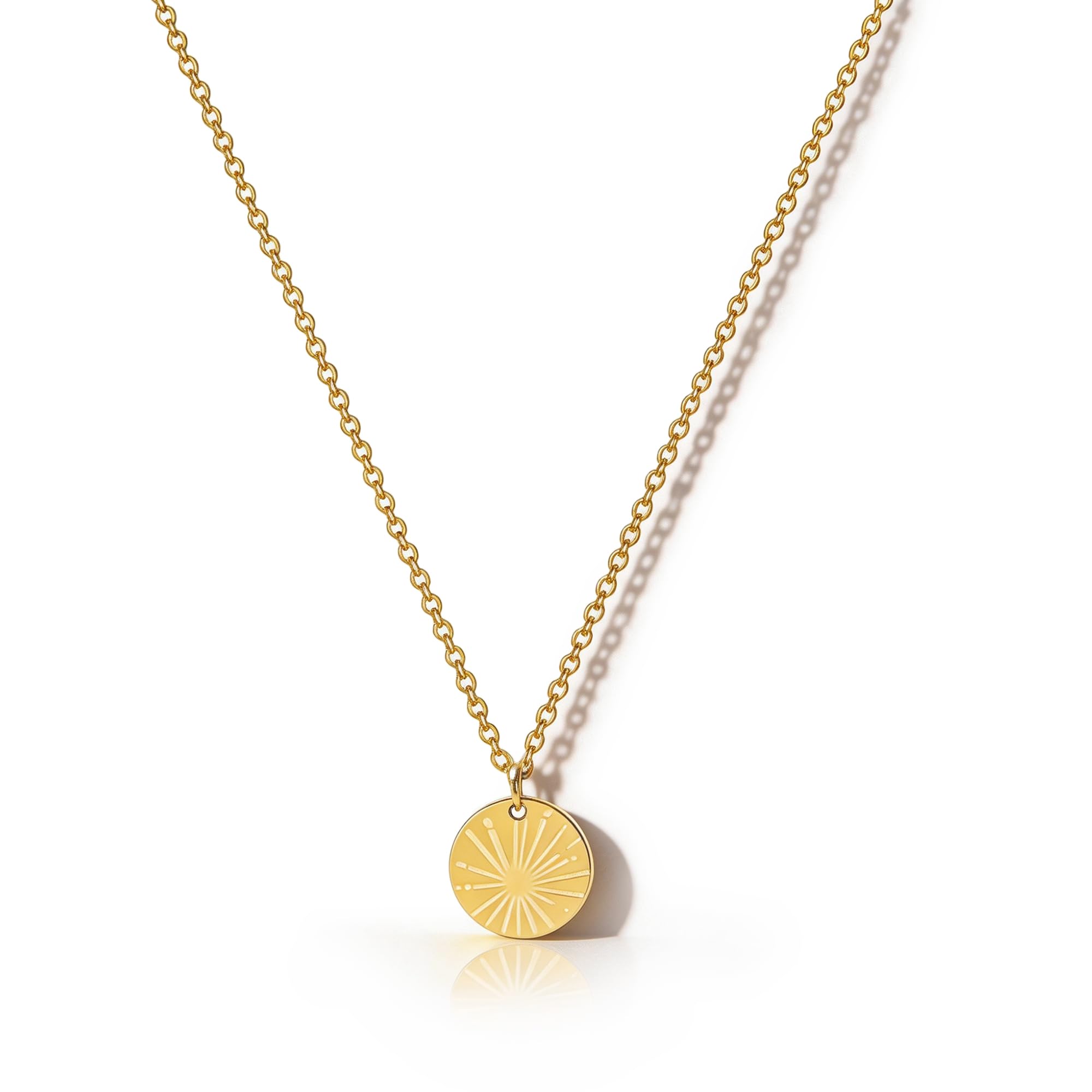 HANLI 14K Gold Vergoldet Halsketten Damen Zarte Horn Davidstern Schmetterling Sonne Lotus Volleyball Baseball Cowboystiefel Anhänger Kette mit für Frauen Mädchen Wasserfeste Hautverträglich Schmuck Schmetterling-G Angebot bei HelloDeals