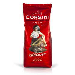 Corsini Caffe Super Cremoso in Grani italienischen Espresso Bohnen - Mischung aus erstklassigen Kaffeesorten für einen vollmundigen Kaffee mit starkem Charakter und lang anhaltendem Nachgeschmack Vollmundiger und super cremiger Kaffee Angebot bei HelloDeals