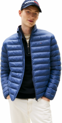 Tommy Hilfiger Herren Steppjacke Packable Recycled Jacket Relaxed Fit XS Blue (Faded Indigo) Angebot bei HelloDeals