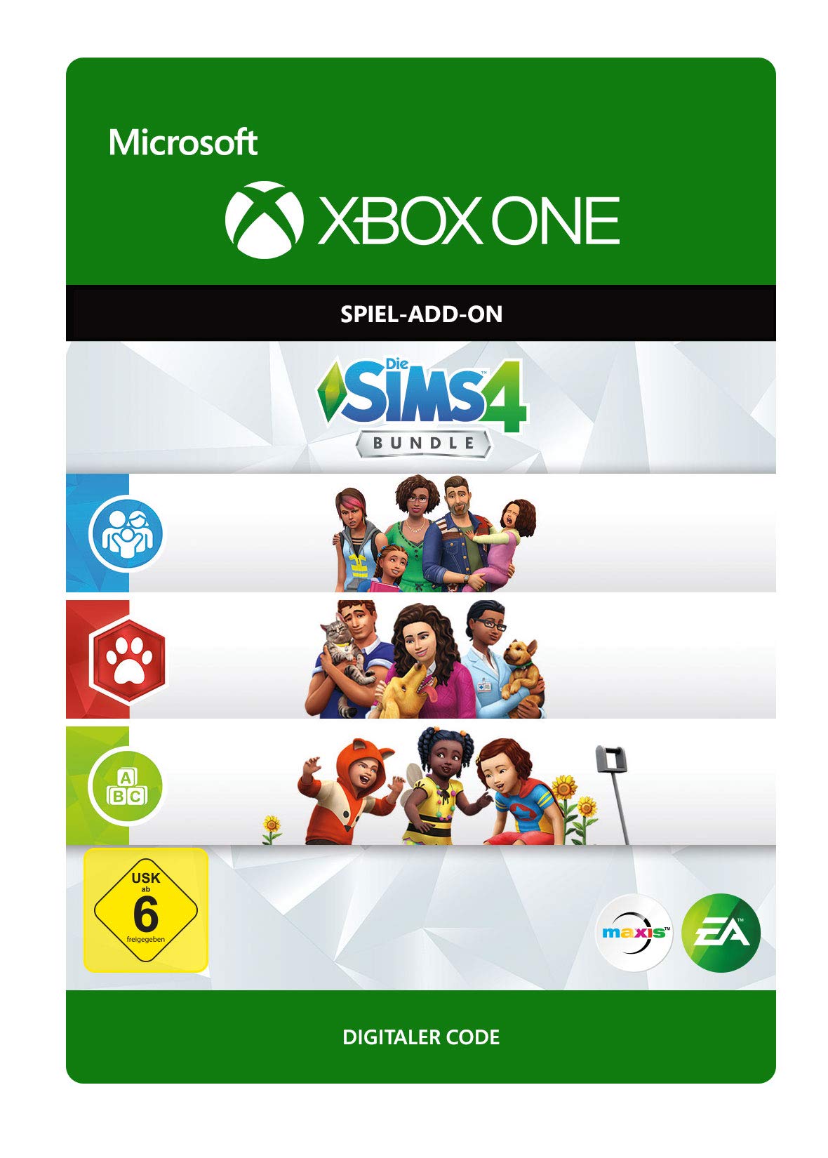 The Sims 4: Bundle - Cats & Dogs, Parenthood, Toddler Stuff DLC | Xbox One - Download Code Xbox Download Code EP + BUNDLE The Sims 4: Bundle - Cats & Dogs Angebot bei HelloDeals