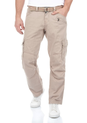 Timezone Cargohose Herren mit Gürtel BenitoTZ Loose Fit Cargo Hose Taschen Baumwolle Beige Grau Khaki 29 30 31 32 33 34 36 38 40 34W / 34L Stone Beige (2202) Angebot bei HelloDeals