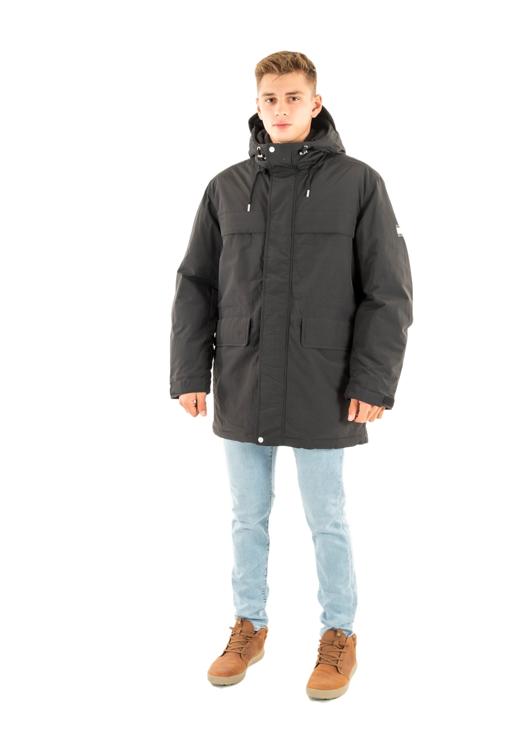 Tommy Jeans Herren Parka City Ready mit Kapuze M Black (Black) Angebot bei HelloDeals