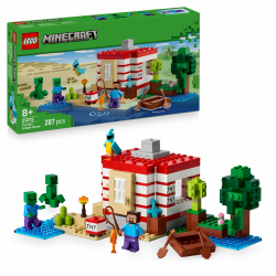LEGO Minecraft Das TNT-Dschungelhaus - Gamer Spielzeug für Kinder - Interaktives Spielset mit Boot, Steve-, Creeper- und Zombie Minifiguren - Gaming Geschenk für Mädchen & Jungen ab 8 Jahren - 21275 Angebot bei HelloDeals