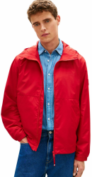 Tommy Hilfiger Herren Windbreaker Jacke Branded Hooded Sportlich XS RED (Medium Red) Angebot bei HelloDeals