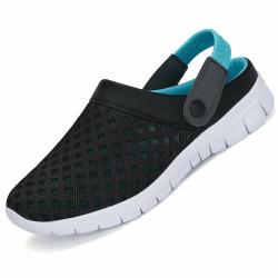 SAGUARO Unisex Clogs Sommer Hausschuhe Leicht Gartenschuhe Gr. 36-48 42 EU Blau Angebot bei HelloDeals