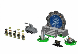 BlueBrixx Pro 108211 - Stargate auf Planet, 665 Klemmbausteine, Pro-Set, Geschenk für Science Fiction-Fans, Standdardsteine, Bausteine der Stargate-Serie Angebot bei HelloDeals