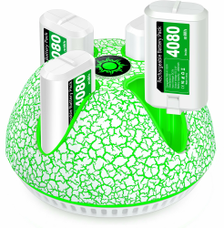 4 Stück 4080mWh Akku für Xbox One/Xbox Series X&S Controller, Xbox Controller Akku kompatibel mit Xbox One S/X/Elite,Xbox Series X/S Controller, Cooles Aussehen/12Std Spielzeit/LED Anzeige Weiß+Ladestation Angebot bei HelloDeals