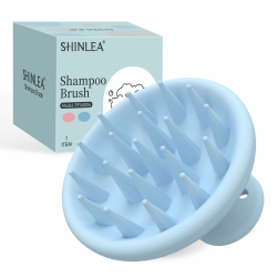 SHINLEA Kopfhaut Massagebürste, Weichem Silikon Shampoo Haarbürste für Peeling und Kopfmassage, Stimulieren das Haarwachstum, Reduziert Schuppen,Haar Sanft Kopfmassage Bürste für Nass Trocken Haar. Blau Angebot bei HelloDeals