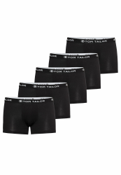 TOM TAILOR Boxershorts Herren 5er Pack Unterhosen – Herrenunterwäsche Gr. S - 3XL 9 Schwarz-dunkel-uni Angebot bei HelloDeals
