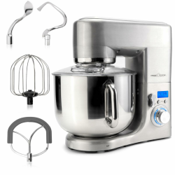 ProfiCook® Küchenmaschine mit XXXL-Edelstahlschüssel | Rühgerät 10L mit 1500W Motor | Knetmaschine inkl. Haken & Schneebesen | Teigknetmaschine Spritzschutz mit Nachfüllöffnung | PC-KM 1096 Edelstahl 10 Liter Angebot bei HelloDeals