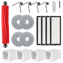 VIEWALL QV 35A Zubehör für Roborock QV 35A/QV 35S/QR 598/QR 798 Staubsauger 1 Hauptbürsten,4 HEPA-Filter,4 Staubbeutel,4 Wischtücher,4 Seitenbürsten,1 Bürste,1 Schraubendreher,19 pcs Ersatzteilset QV 35A/QV 35S Zubehör Angebot bei HelloDeals