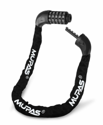 Fahrradschloss mit 5 stellig,Fahrrad Zahlenschloss aus Gehärtetem Stahl,Anti-Diebstahl Fahrradkette Schloss mit Kombination,Bike Accessories Bicycle Lock für Tür, Tor, Zaun, Grill, Fahrrad Schwarz Angebot bei HelloDeals