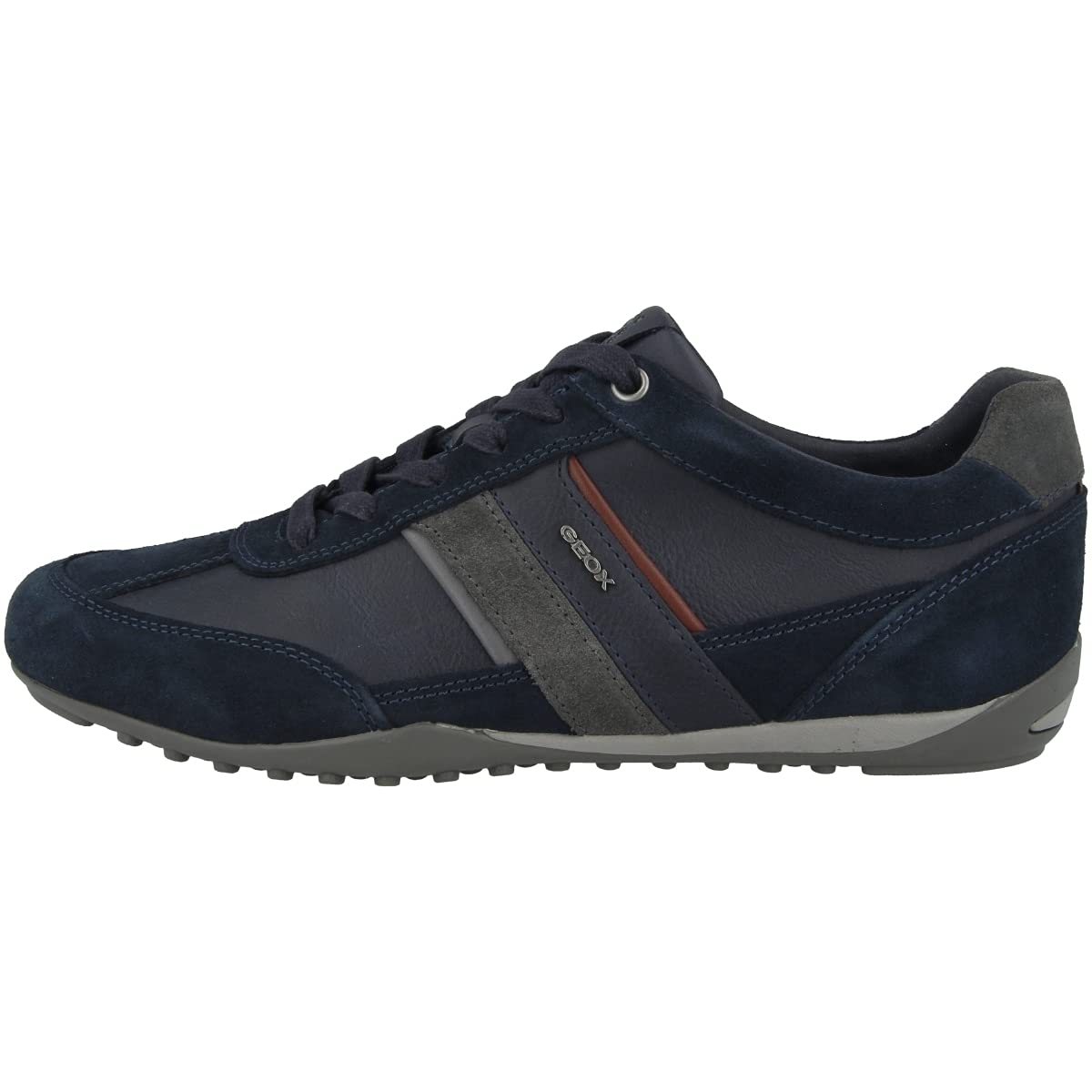 Geox Herren U Wells C Sneaker 43 EU Navy Dk Burgundy Angebot bei HelloDeals