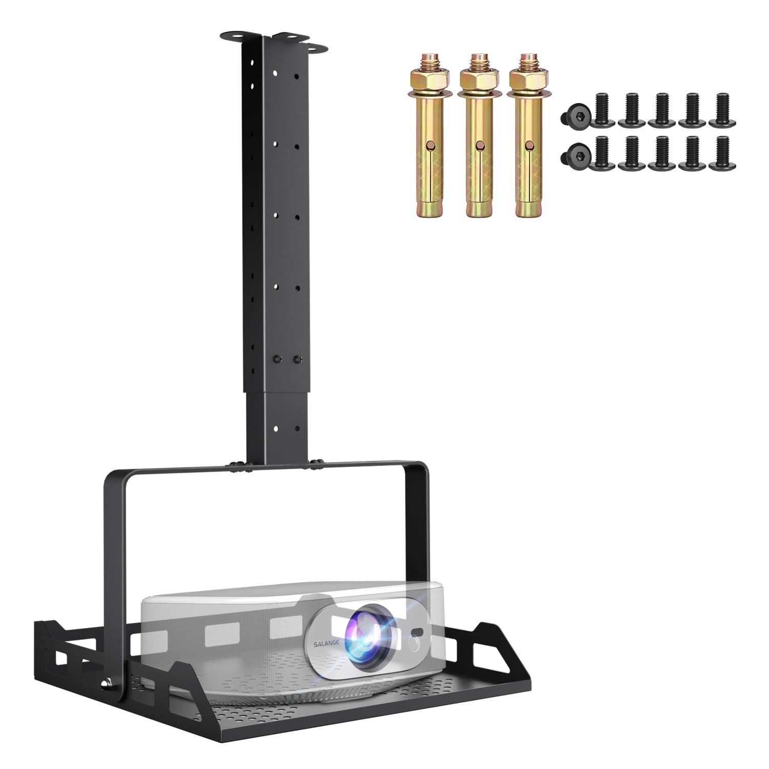 Salange Beamer Halterung Deckenhalterung, Höhenverstellbar Projector Halterung Decke,Universal wandhalterung Verdeckte Kabelführung,Tragkraft bis zu 10 kg,Beamerhalterungr für Heimkino Büro,Schwarz Ständer-D Angebot bei HelloDeals