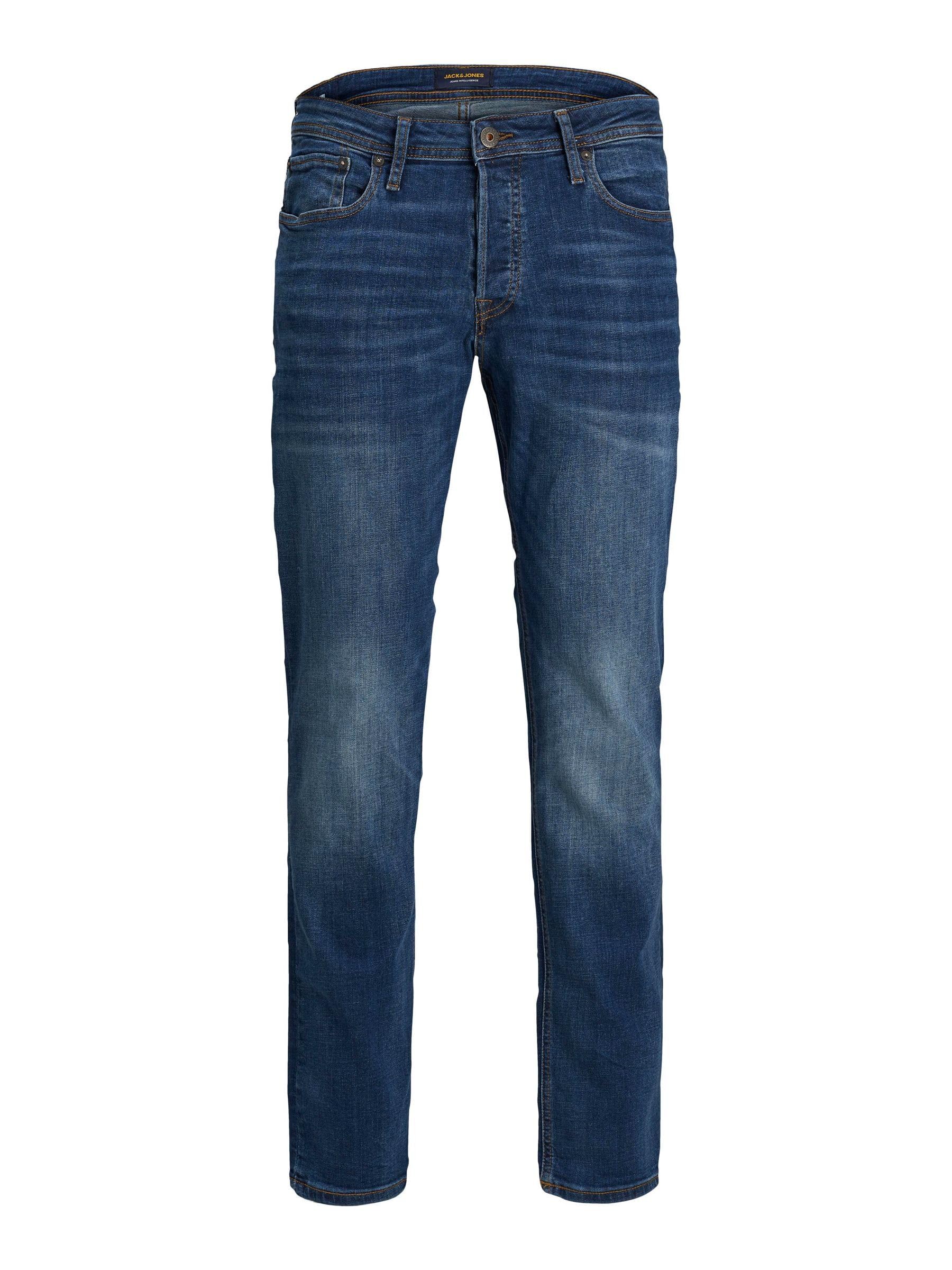 JACK & JONES Male Slim/Straight Fit Jeans Tim Original AGI 005 32W / 34L Blau (Blue Denim Blue Denim) Angebot bei HelloDeals