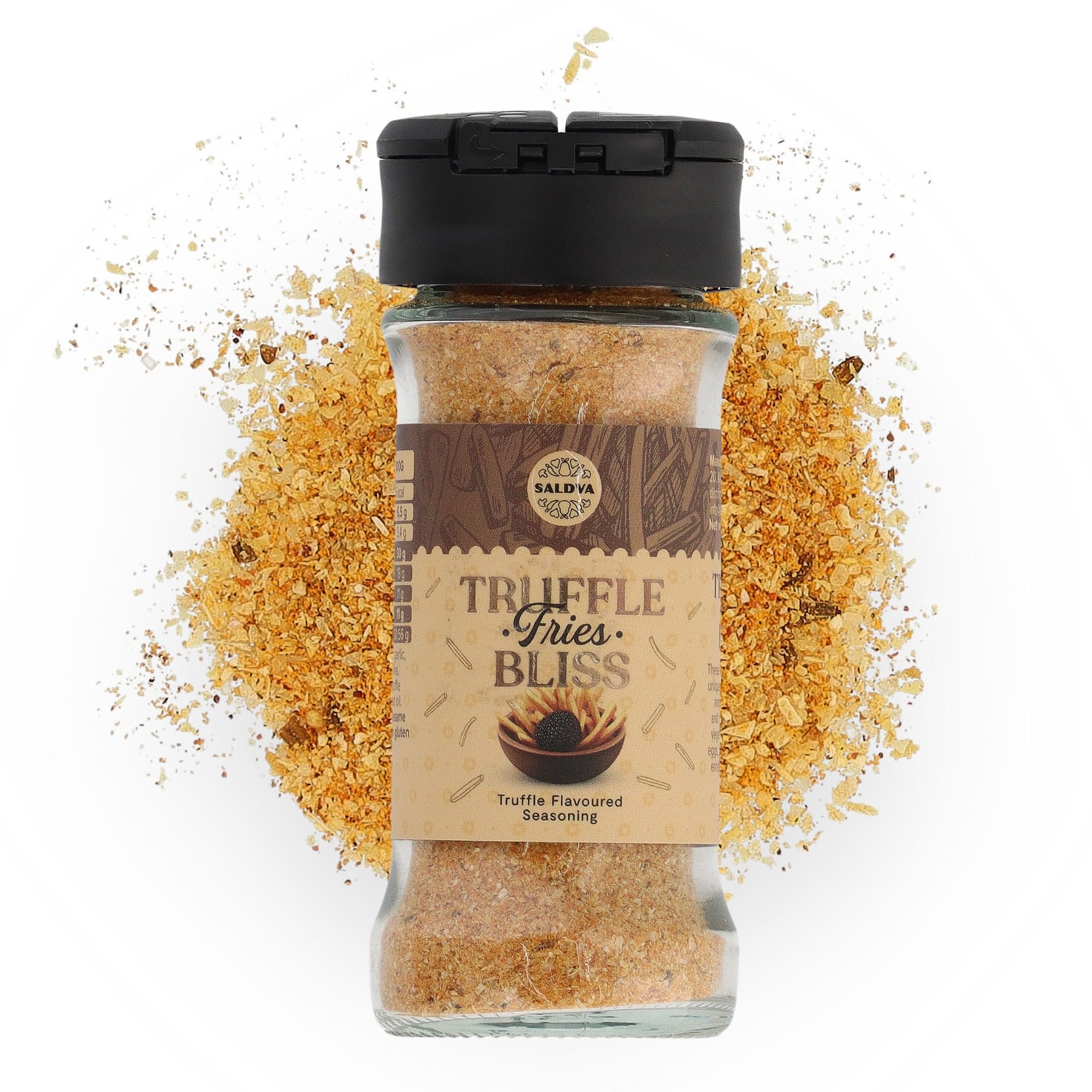 Truffle Fries Bliss – Premium Trüffel‑Gewürz – Für Gourmet‑Pommes & herzhafte Gerichte – Glas (60g) Angebot bei HelloDeals