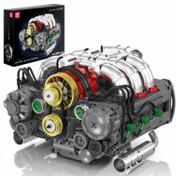 Mould King 10181 Technik Motor Bausatz Bausteine Klemmbausteine Motor Simulation Engines Boxermotor Motorbausatz mit Funktionsfähiges Auto Engine Kit für Erwachsene(2375 Teile) Boxermotor Bausteine Angebot bei HelloDeals