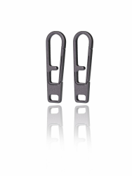 TIKIDESIGN Titan Reißverschluss Anhänger 2 Stück, abnehmbarer Zipper-Pull für Rucksäcke, Gepäck, Jacken - Grau Angebot bei HelloDeals