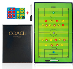 CREADY Taktiktafel Fußball, Taktikboard Fussball, Trainermappe Fußball Taktikmappe Fußball mit Marker Stift enthalten magnetische Chips und Marker Angebot bei HelloDeals