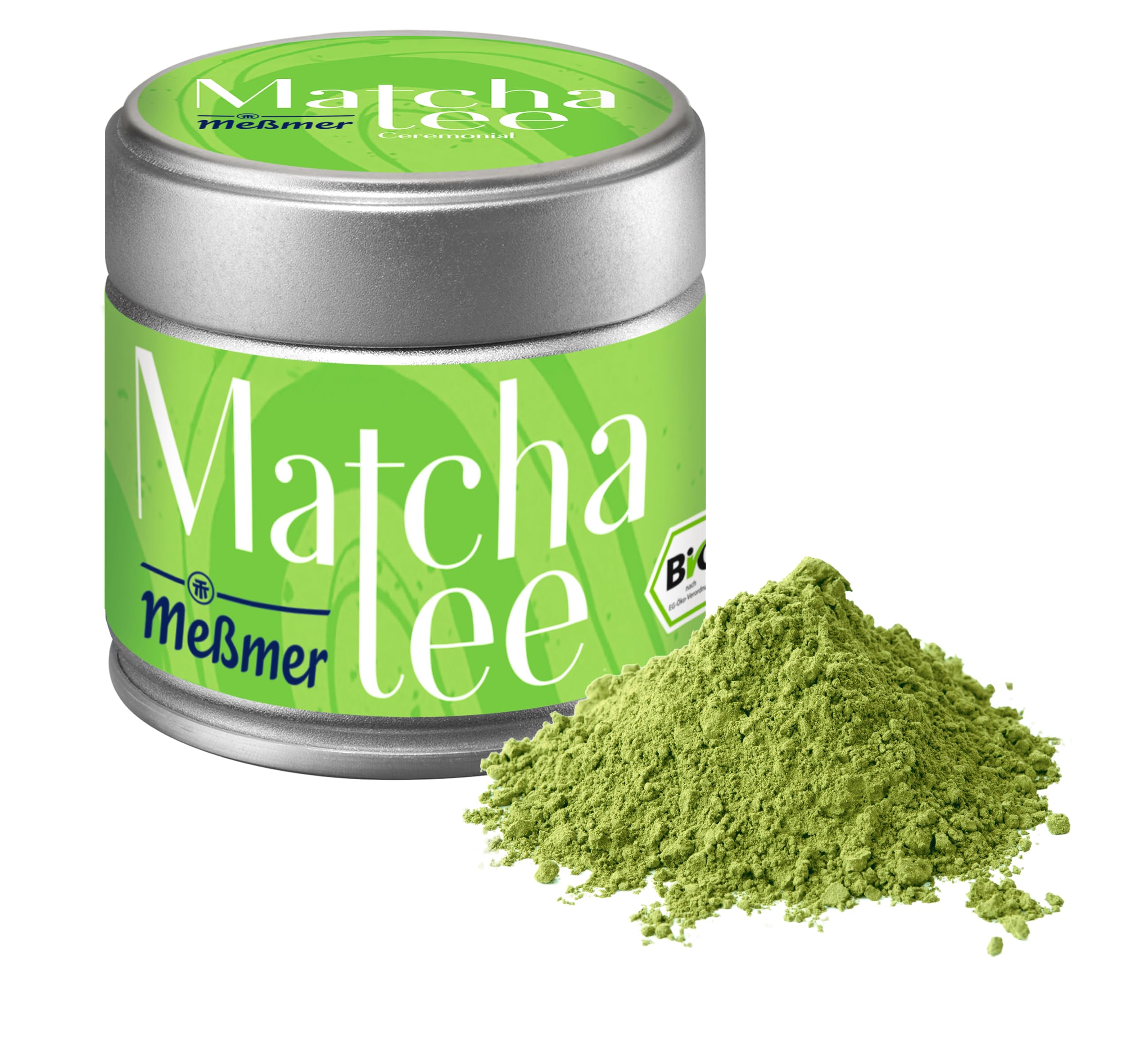 Meßmer BIO Matcha | Ceremonial Qualität aus Japan | reiner Grüntee, 100% natürlich & laborgeprüft | 30g Dose | fein vermahlenes Grünteepulver Angebot bei HelloDeals