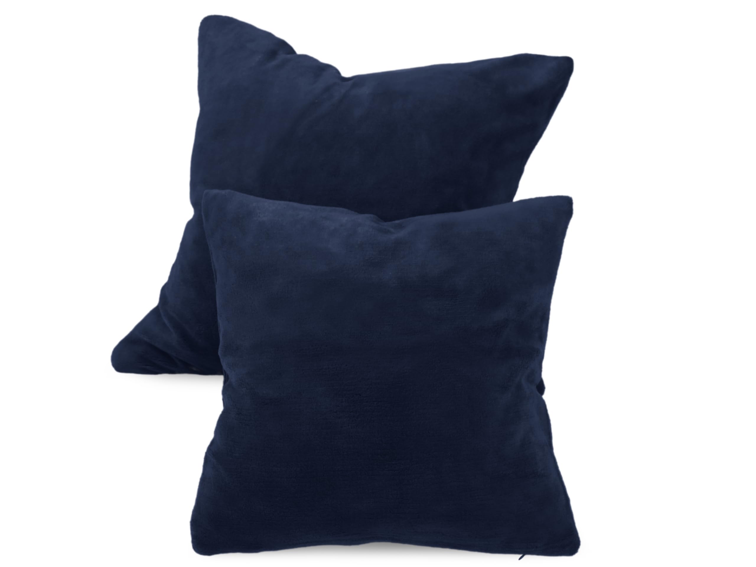 2er Pack Kissenhüllen aus Coral-Kuschel-Fleece (2 Stück) 1257.1667, ca. 40 x 40 cm, Marine Angebot bei HelloDeals