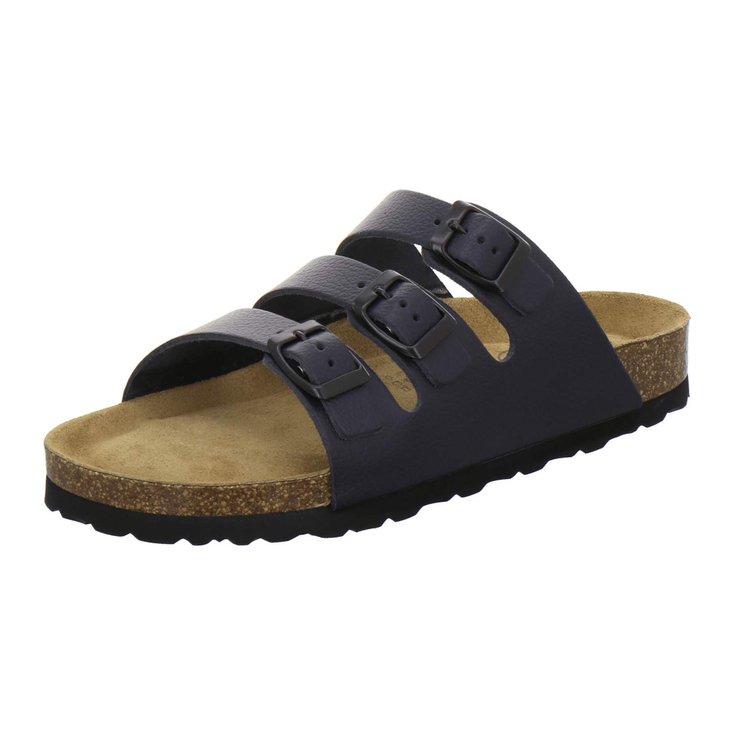 AFS-Schuhe 2133 sportliche Damen Pantoletten aus Leder, praktische Arbeitsschuhe, Bequeme Hausschuhe, Made in Germany 40 EU Navy Glattleder Angebot bei HelloDeals