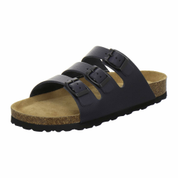 AFS-Schuhe 2133 sportliche Damen Pantoletten aus Leder, praktische Arbeitsschuhe, Bequeme Hausschuhe, Made in Germany 40 EU Navy Glattleder Angebot bei HelloDeals