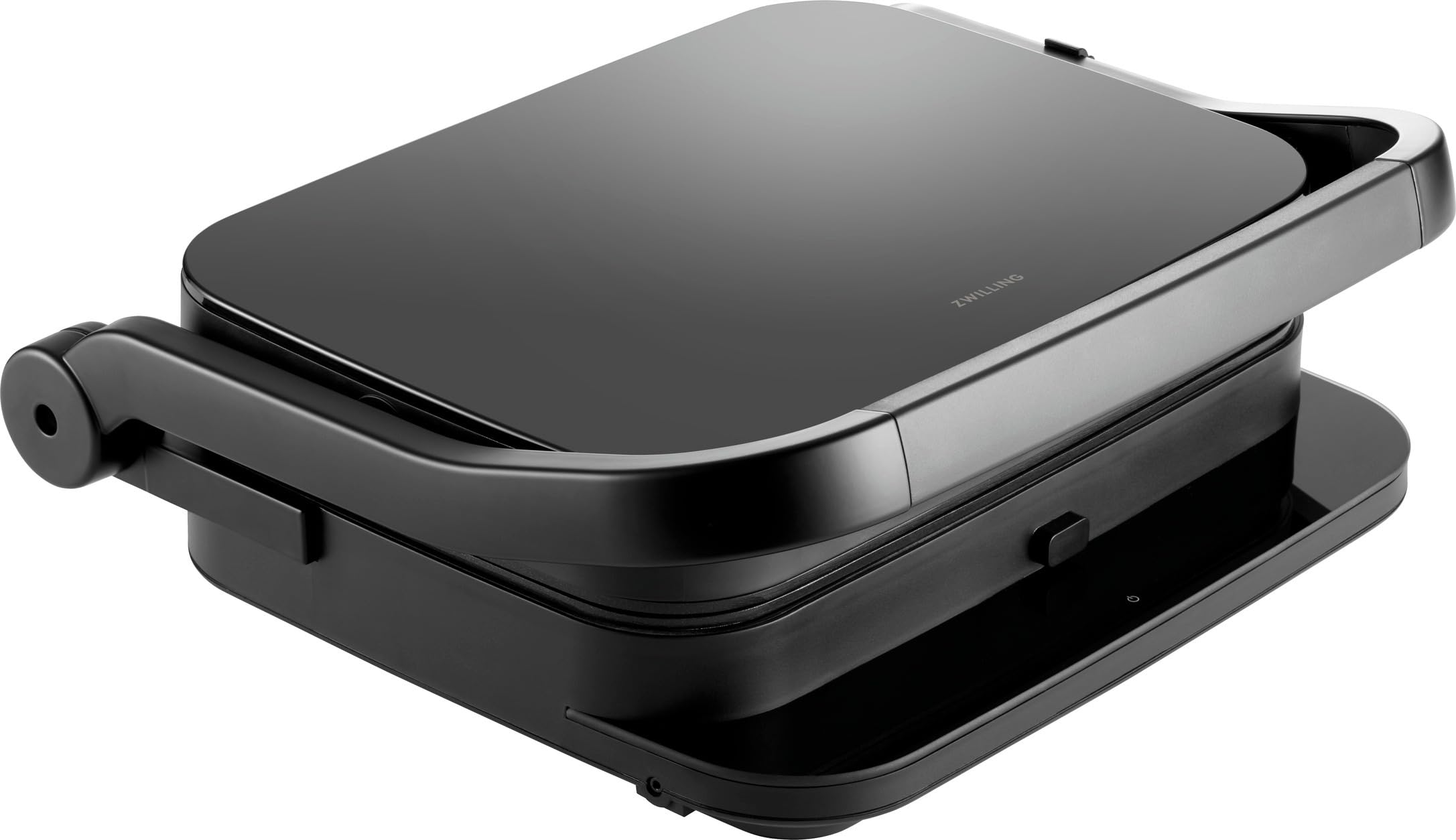 ZWILLING Enfinigy Kontaktgrill, Temperatursensor, 6 Programme, Tisch-Grill mit wechselbaren Grillplatten, Keramik-Antihaftbeschichtet, Fettauffangschale, 1.850W, Schwarz Angebot bei HelloDeals