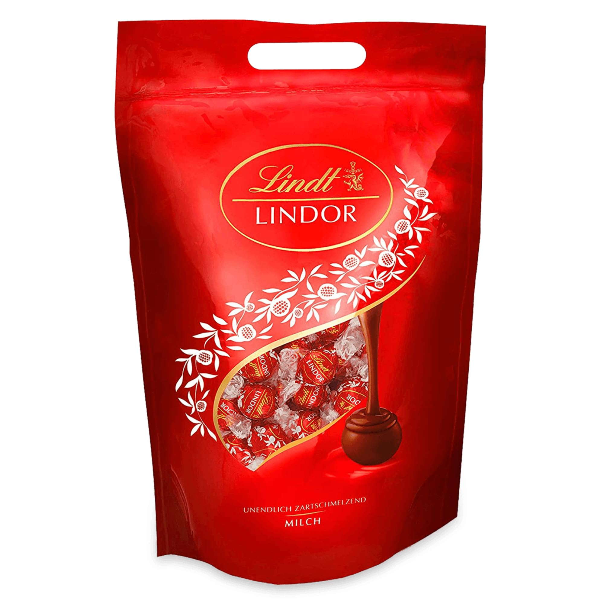 Lindt Schokolade | LINDOR Beutel Milch | 2kg | 155 Kugeln aus Vollmilch-Schokolade mit zartschmelzender Füllung | Schokoladen-Geschenk zum Teilen Vollmilch 1363 g Angebot bei HelloDeals