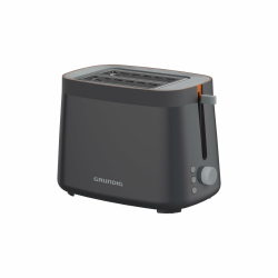 Grundig TA 5320 Toaster, 800 Watt Leistung, 7 Bräunungsstufen, inklusive Brötchenaufsatz, herausnehmbare Krümelschublade, 2 breite Röstfächer, Kabelaufwicklung, Grau/Terracotta Angebot bei HelloDeals