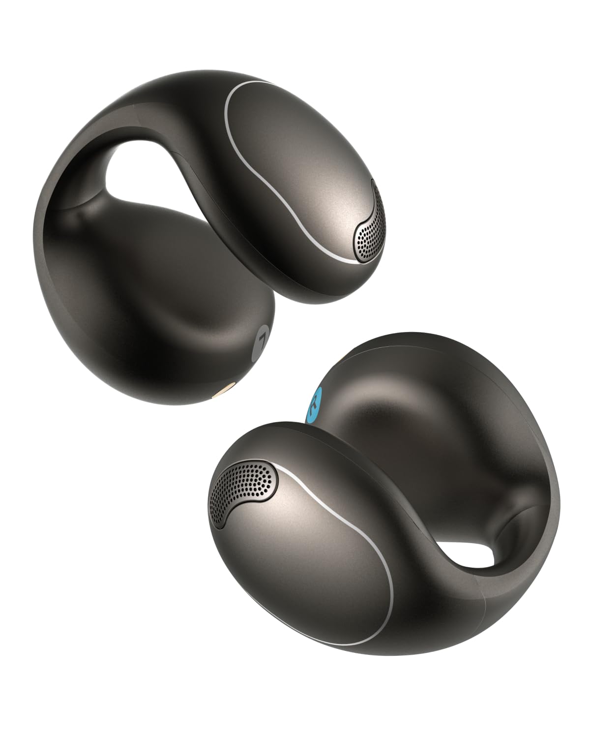 soundcore C40i von Anker, Open-Ear Earbuds, Clip-On Kopfhörer, flexibles Gelenk-Design, Tastensteuerung, federleichter Komfort, fester Halt mit ansteckbaren Ohrklammern, große Treiber für klaren Klang Graphitgrau Angebot bei HelloDeals