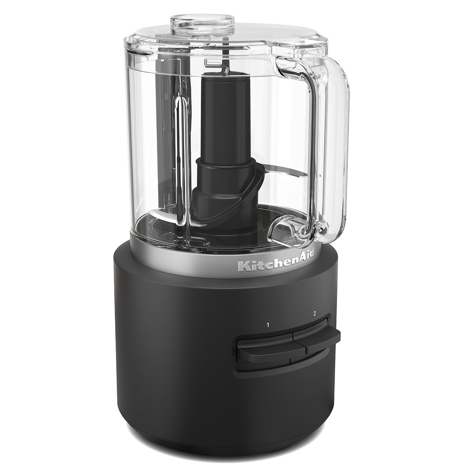 KitchenAid Kabelloser Zerkleinerer - Go Cordless - 1,18L - 2 Geschwindigkeiten und Pulse - Mit Edelstahlklinge und Schneebesen - 25 Minuten Nutzungsdauer pro Ladung - Schwarz - Ohne Akku Schwarz - Ohne Akku Chopper Ohne Akku Angebot bei HelloDeals