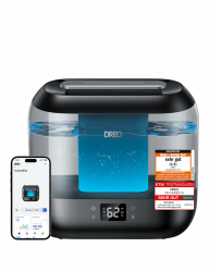 Dreo Smart Luftbefeuchter für Schlafzimmer, oben befüllbarer 4L Supergroßer Kühler Nebel Humidifier mit Öl Diffusor und Nachtlicht, 36 Stunden Laufzeit, leiser Ultraschall Luftbefeuchter Zuhause Schwarz Angebot bei HelloDeals