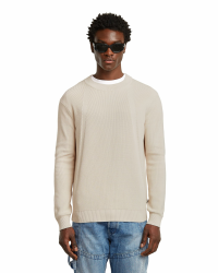G-Star Herren Structure R Knit Sweater XS Weiß (Whitebait D26781-c868-1603) Angebot bei HelloDeals