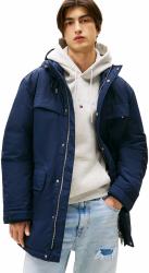 Tommy Jeans Herren Parka City Ready mit Kapuze S Blue (Dark Night Navy) Angebot bei HelloDeals