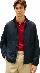 Tommy Hilfiger Herren Blouson Jacke Branded mit Reißverschluss S BLUE (Desert Sky) Angebot bei HelloDeals