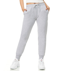 Jogginghose Damen - Sporthose Frauen Baumwolle, Trainingshose Fitness High Waist, Sweatpants Slim Fit Freizeithose Lang, Jogging Hose Laufhosen Modern XXL Grau Angebot bei HelloDeals
