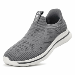 Sneaker Herren Hands-Free Turnschuhe Leichtgewichtige Atmungsaktive Slip on Sneaker Herren Bequeme Mesh Freizeitschuhe schnürsenkel ohne binden Sportschuhe Dunkelgrau 42 EU Angebot bei HelloDeals