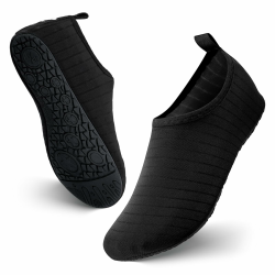 JOTO Wasserschuhe für Damen Herren Kinder, Unisex Badeschuhe Strandschuhe Quick-Dry Schnelltrockend Aquaschuhe Schwimmschuhe Surfschuhe Barfuß Schuhe 40 EU Schwarz Angebot bei HelloDeals