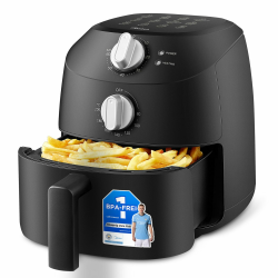 Midea Heißluftfritteuse 2L,1150W Airfryer, Frittieren ohne Öl, Heißluft Fritteusen, Automatische Abschaltfunktion, ölfrei, Leicht zu reinigen, BPA-frei, Schwarz 2 L Angebot bei HelloDeals