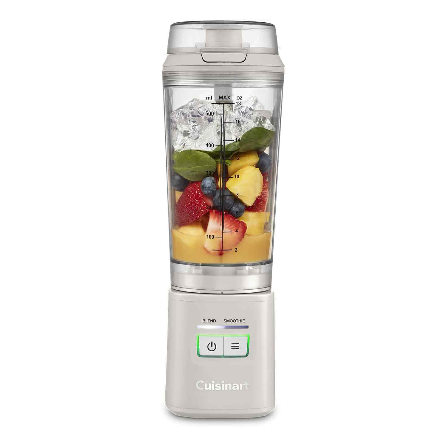 Cuisinart® Blast & Go Kabelloser Mixer | Wiederaufladbar per USB-C | 500 ml BPA-freier Reisebecher | 20.000 U/min Motor | 2 Programme: Mixen & Smoothie | Smoothies, Proteinshakes, Eis crushen, Milchsh Tragbarer Mixer Angebot bei HelloDeals